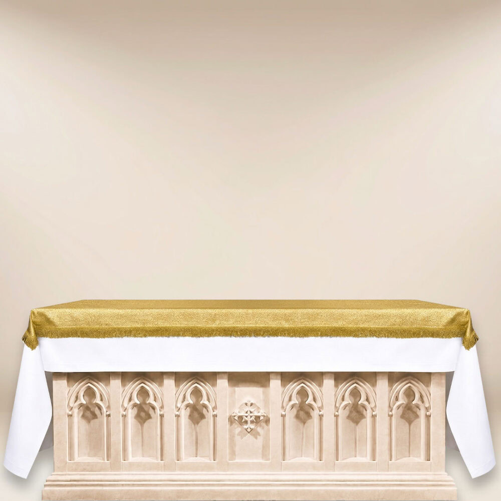 Copertura d'altare in paillettes oro