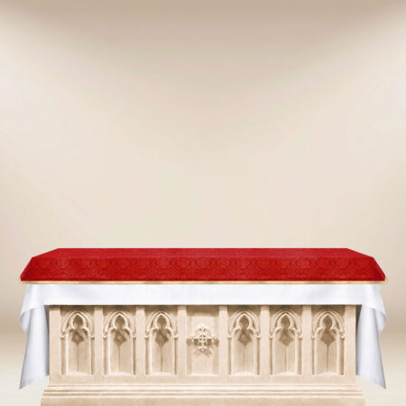 Copertura d'altare in jacquard rossa