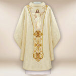 Casula sacerdotale ricamata Gesù Risorto