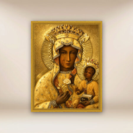 Immagine su tessuto Madonna Regina di Polonia