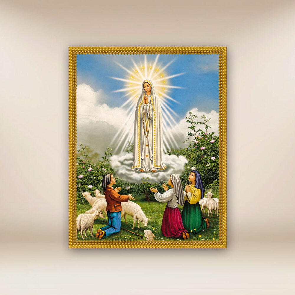 Immagine su Tessuto Madonna Fatimska