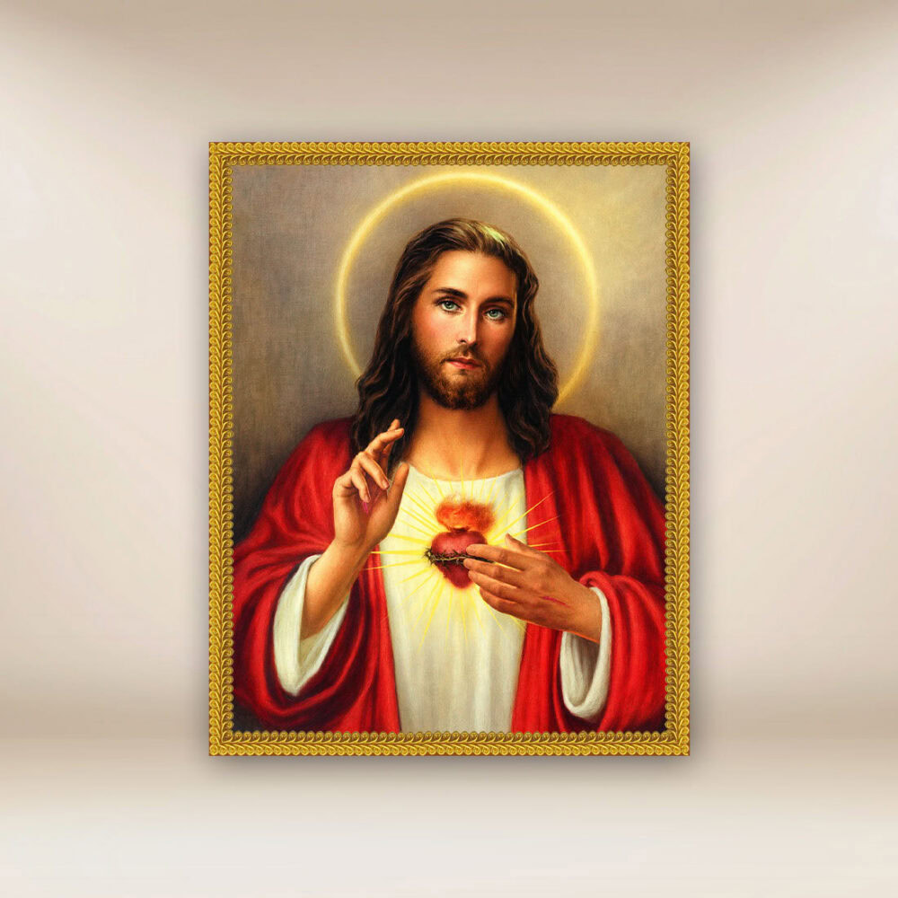 Immagine su tessuto Cuore di Gesù