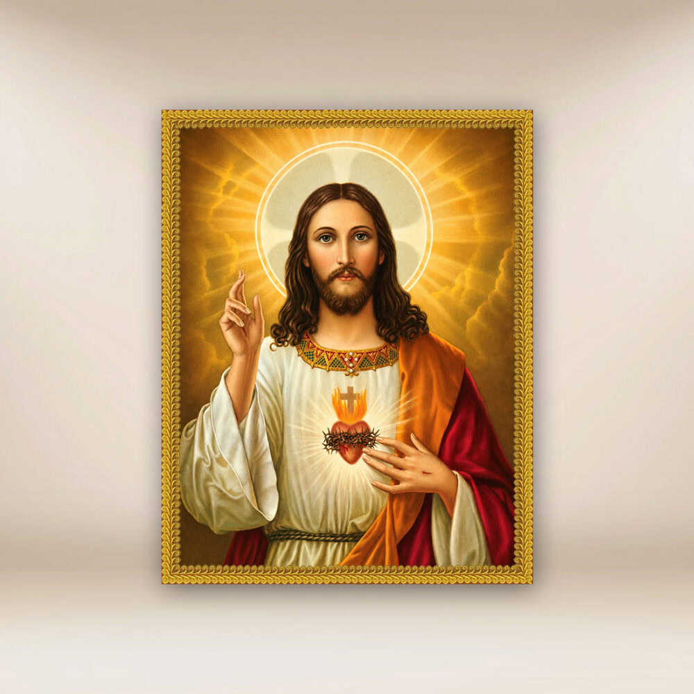 Immagine su tessuto Cuore di Gesù