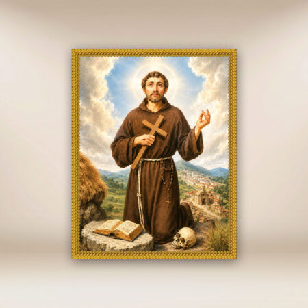 Immagine su tessuto San Francesco