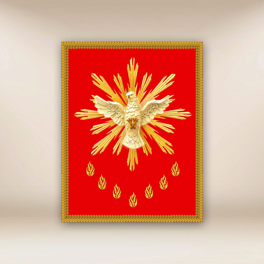 Immagine su tessuto Spirito Santo
