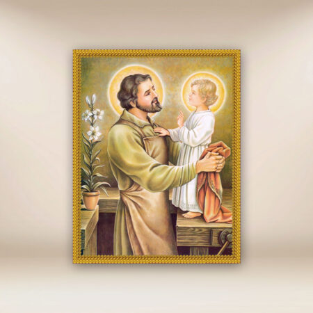 Immagine su tessuto di San Giuseppe