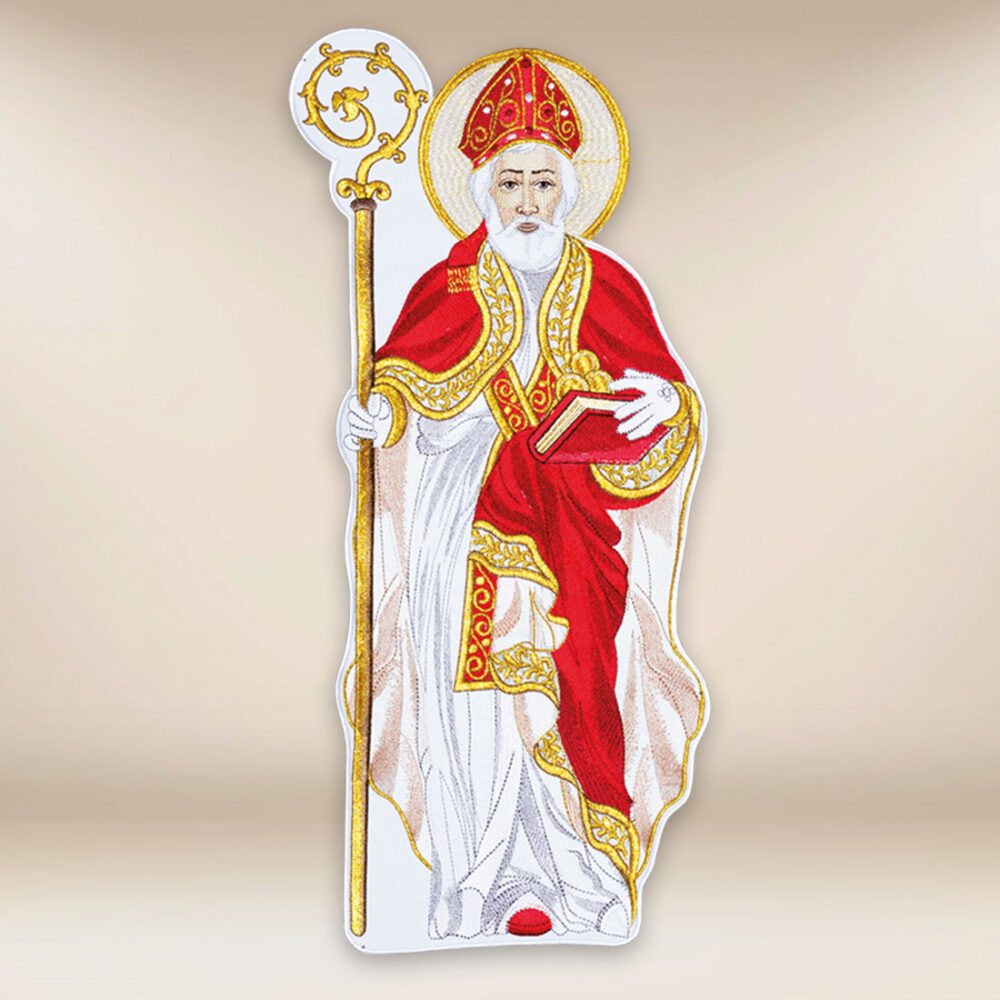 applicazione ricamata San Nicola