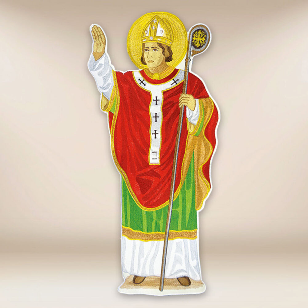 applicazione ricamata di San Stanislao