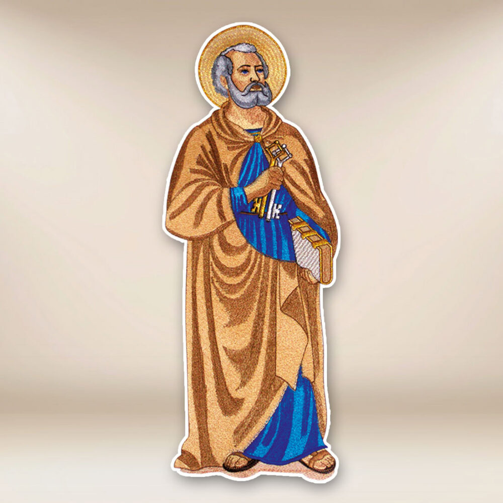 applicazione ricamata di San Pietro applicazione ricamata di San Pietro