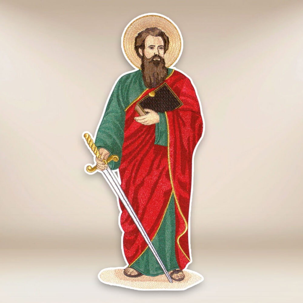 applicazione ricamata San Paolo