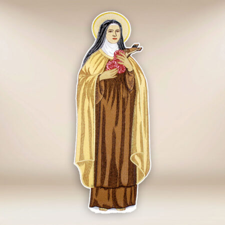 applicazione ricamata Santa Teresa
