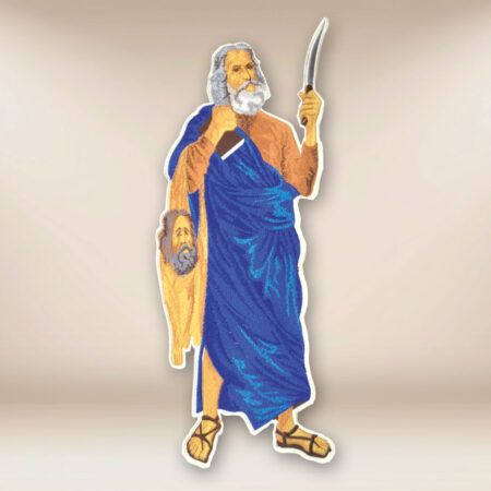 Applicazione ricamata Santo Bartolomeo