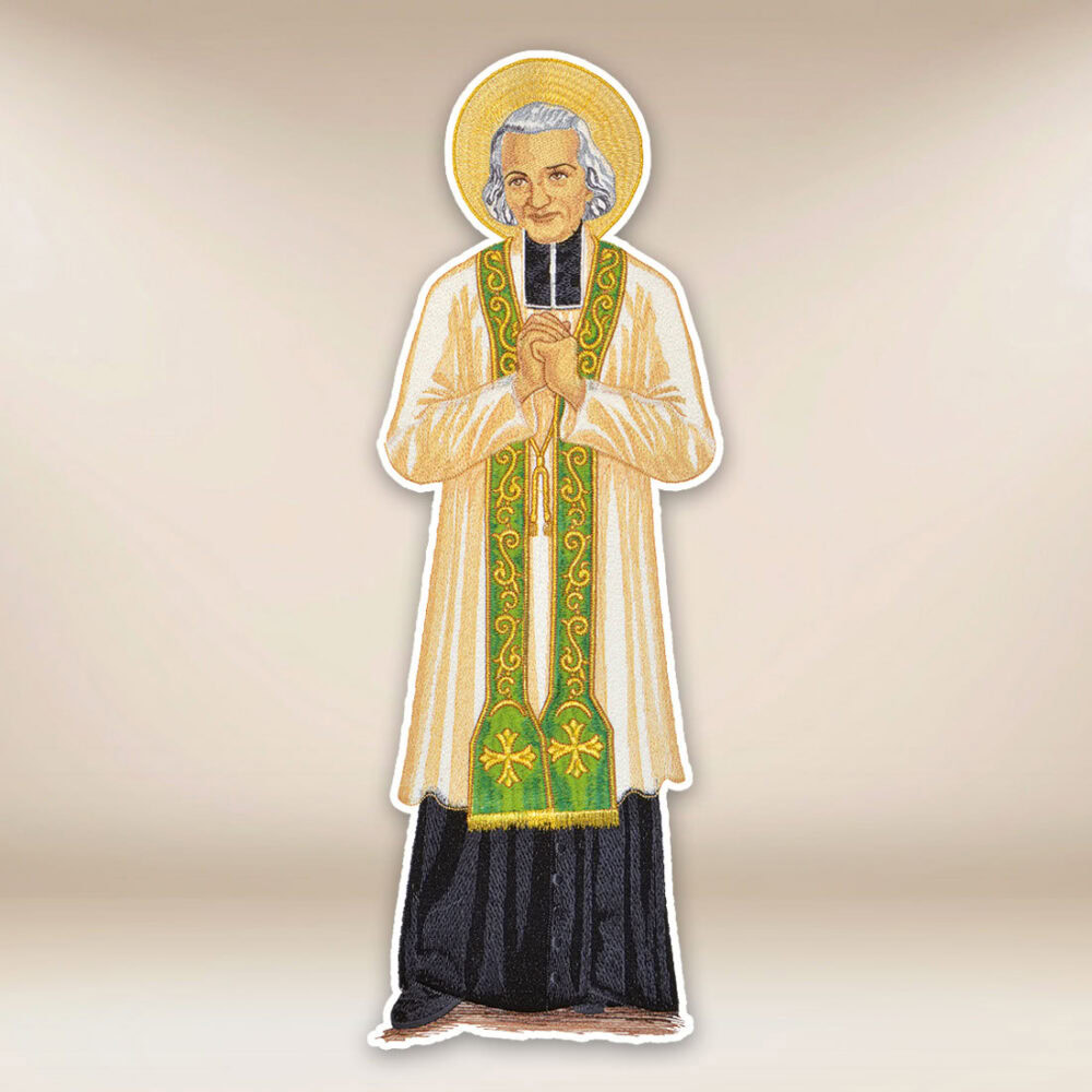 applicazione ricamata Giovanni Maria Vianney