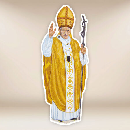 applicazione ricamata San Giovanni Paolo II