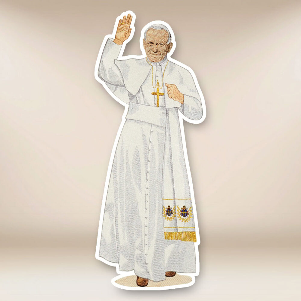 applicazione ricamata San Giovanni Paolo II