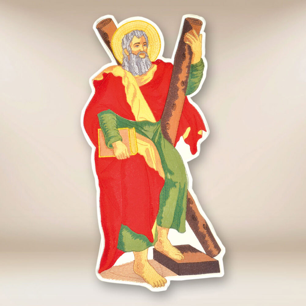 applicazione ricamata S. Andrea