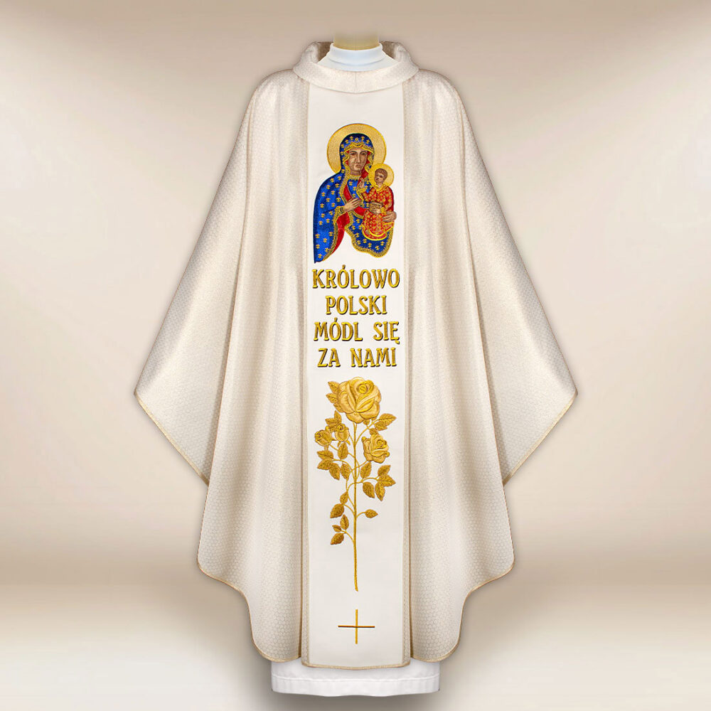 Casula sacerdotale ricamata Patriotica
