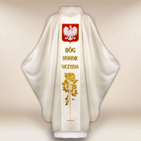 Casula sacerdotale ricamata Patriotica