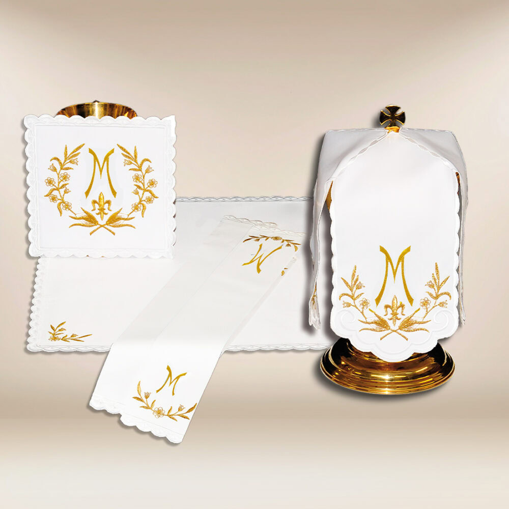 Set di biancheria per calice Ave Maria