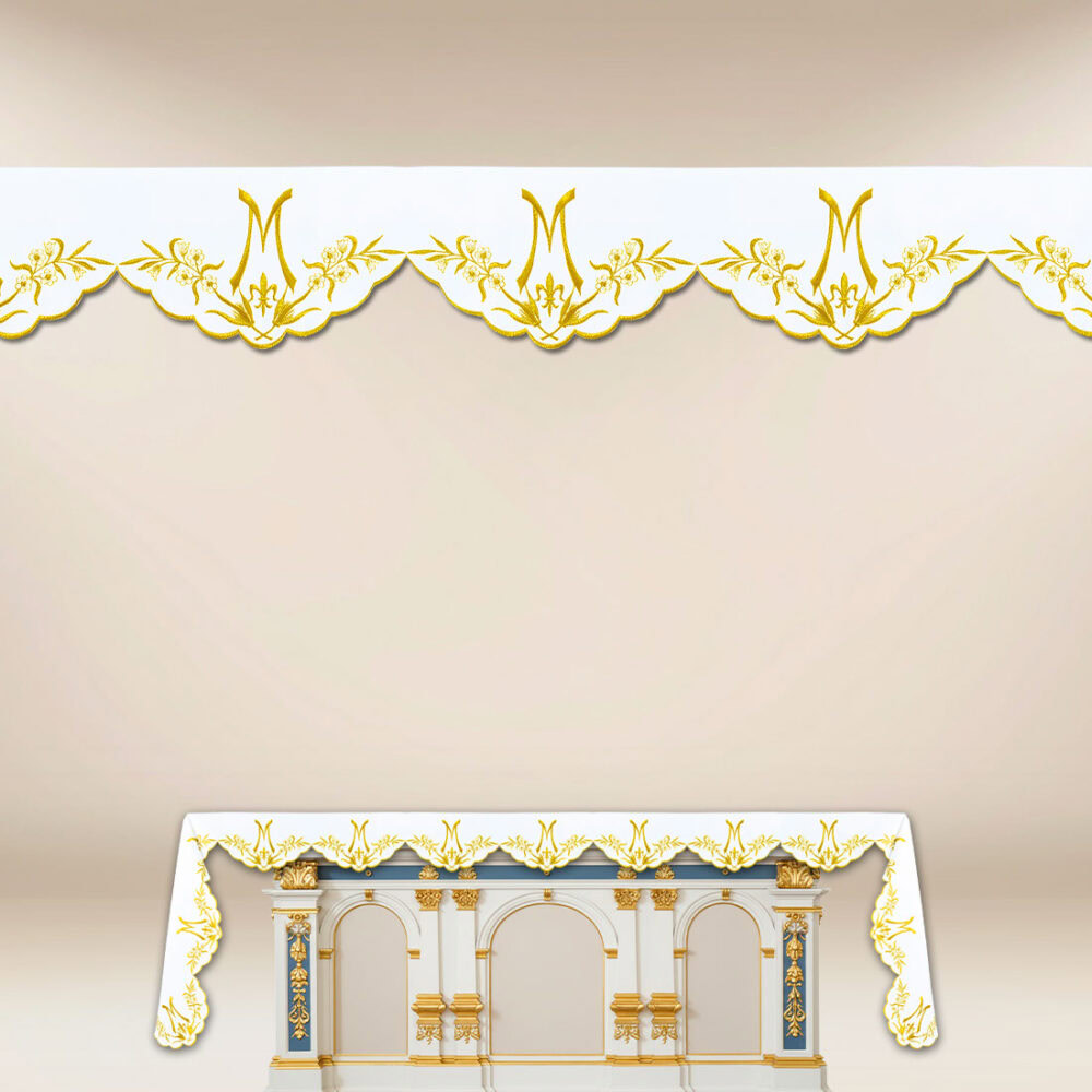 Tovaglia Mariana con ricamo su tre lati 396x115cm
