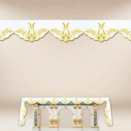 Tovaglia Mariana con ricamo su tre lati 280x115cm
