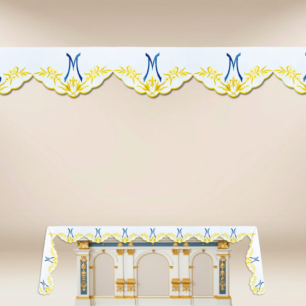 Tovaglia Mariana ricamata su tre lati 333x115cm
