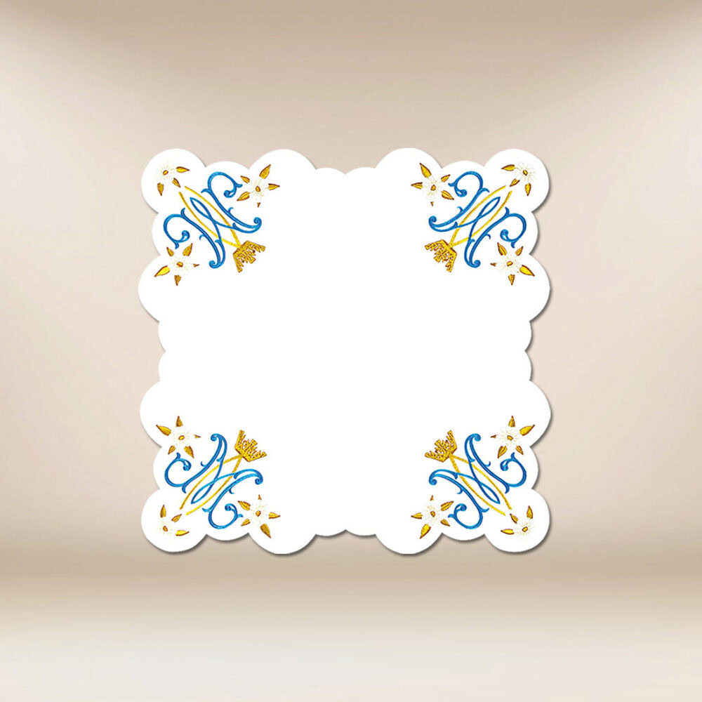 Tovaglietta d'altare mariana 45cmx45cm