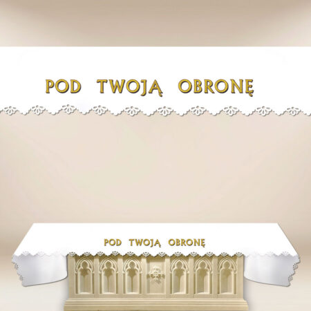 Obrus foto wycinany laserowo “Pod Twoją Obronę”