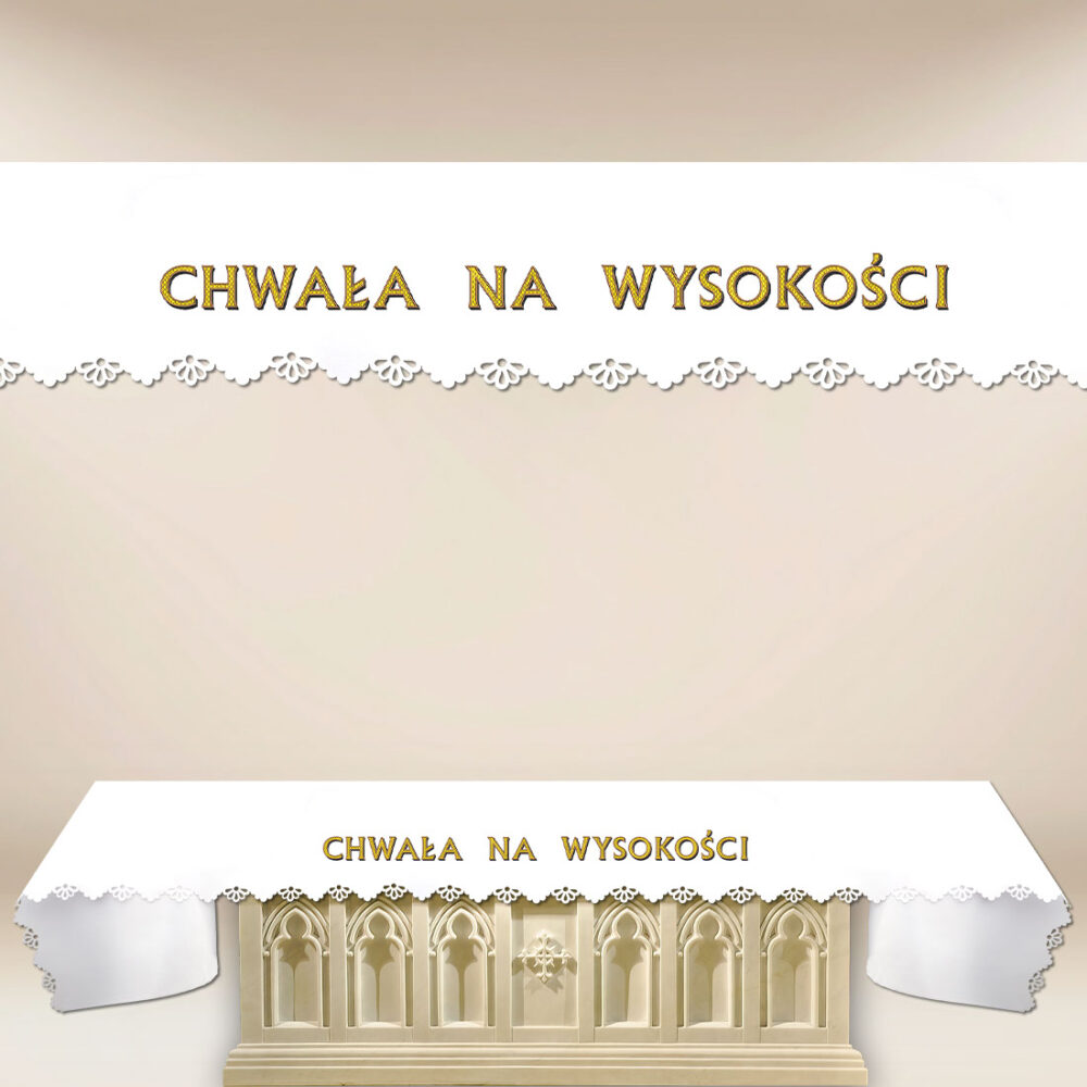 Obrus Foto Wycinany Laserowo “Chwała Na Wysokości”