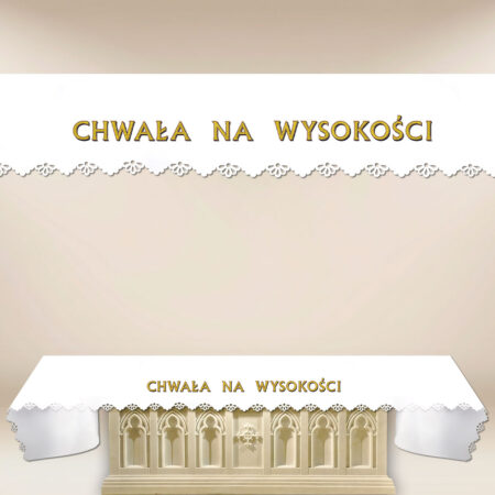 Obrus Foto Wycinany Laserowo “Chwała Na Wysokości”
