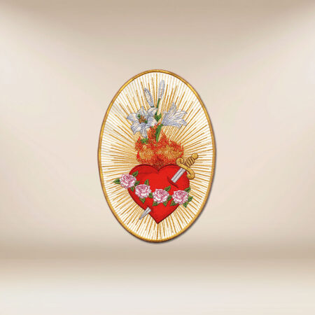 Aplikacja haftowana “Serce Maryi”