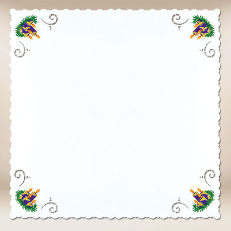 Tovaglietta ricamata avventuale 95×95