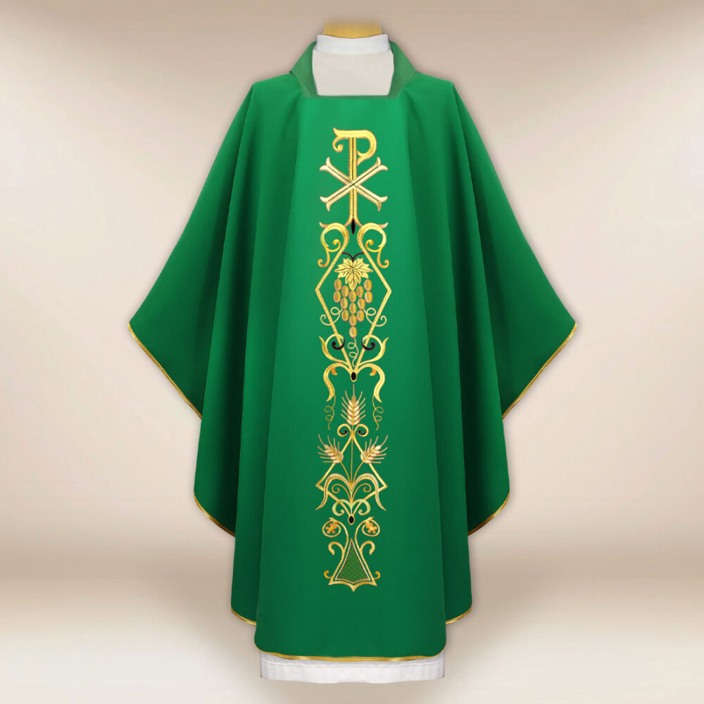 Casula liturgica sacerdotale PX verde