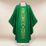 Casula liturgica sacerdotale PX verde