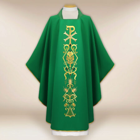 Casula liturgica sacerdotale PX verde