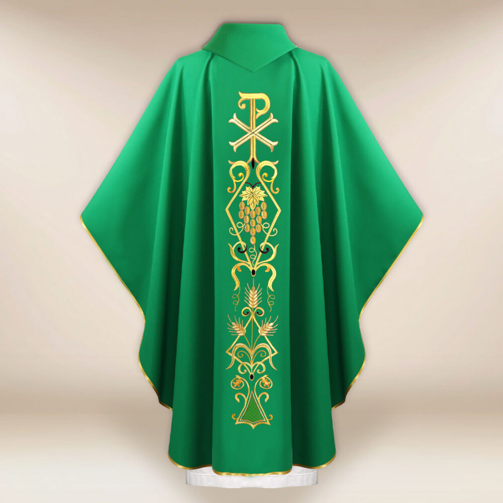 Casula liturgica sacerdotale PX verde