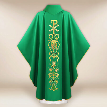 Casula liturgica sacerdotale PX verde