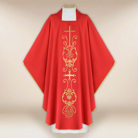 Casula liturgica con motivo della croce
