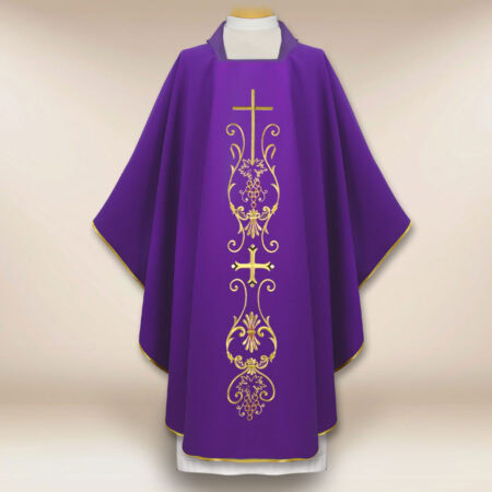 Casula liturgica con motivo della croce