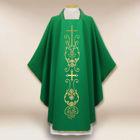 Casula liturgica con motivo della croce