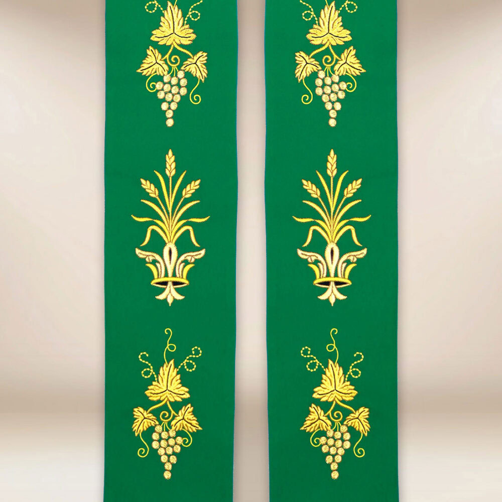 Stola sacerdotale ricamata con IHS