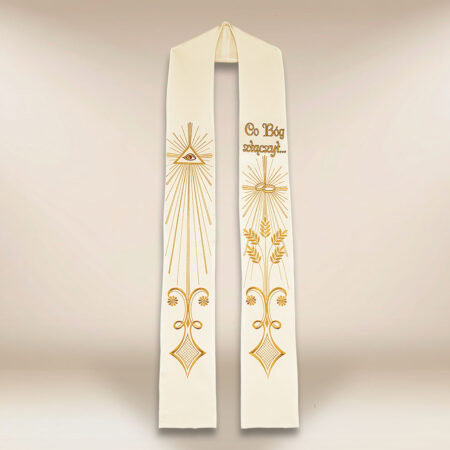 Stola sacerdotale ricamata per matrimonio