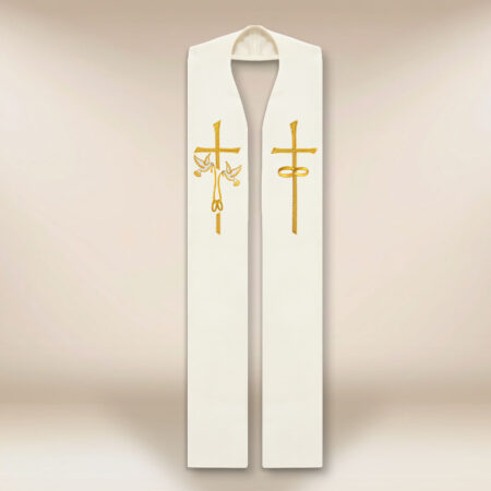 Stola sacerdotale ricamata nuziale