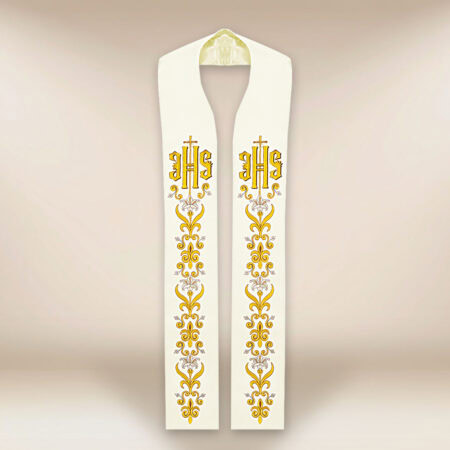 Stuła haftowana “IHS”