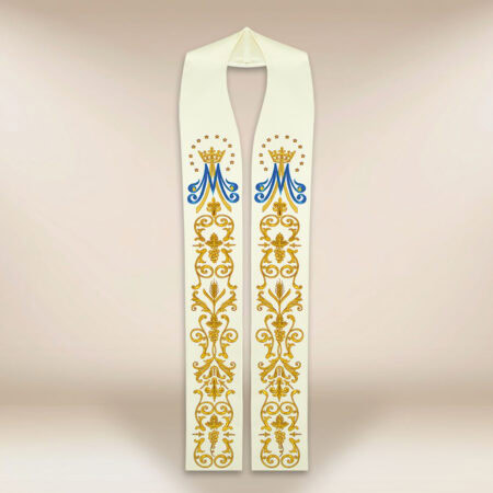 La stola sacerdotale ricamata Mariana