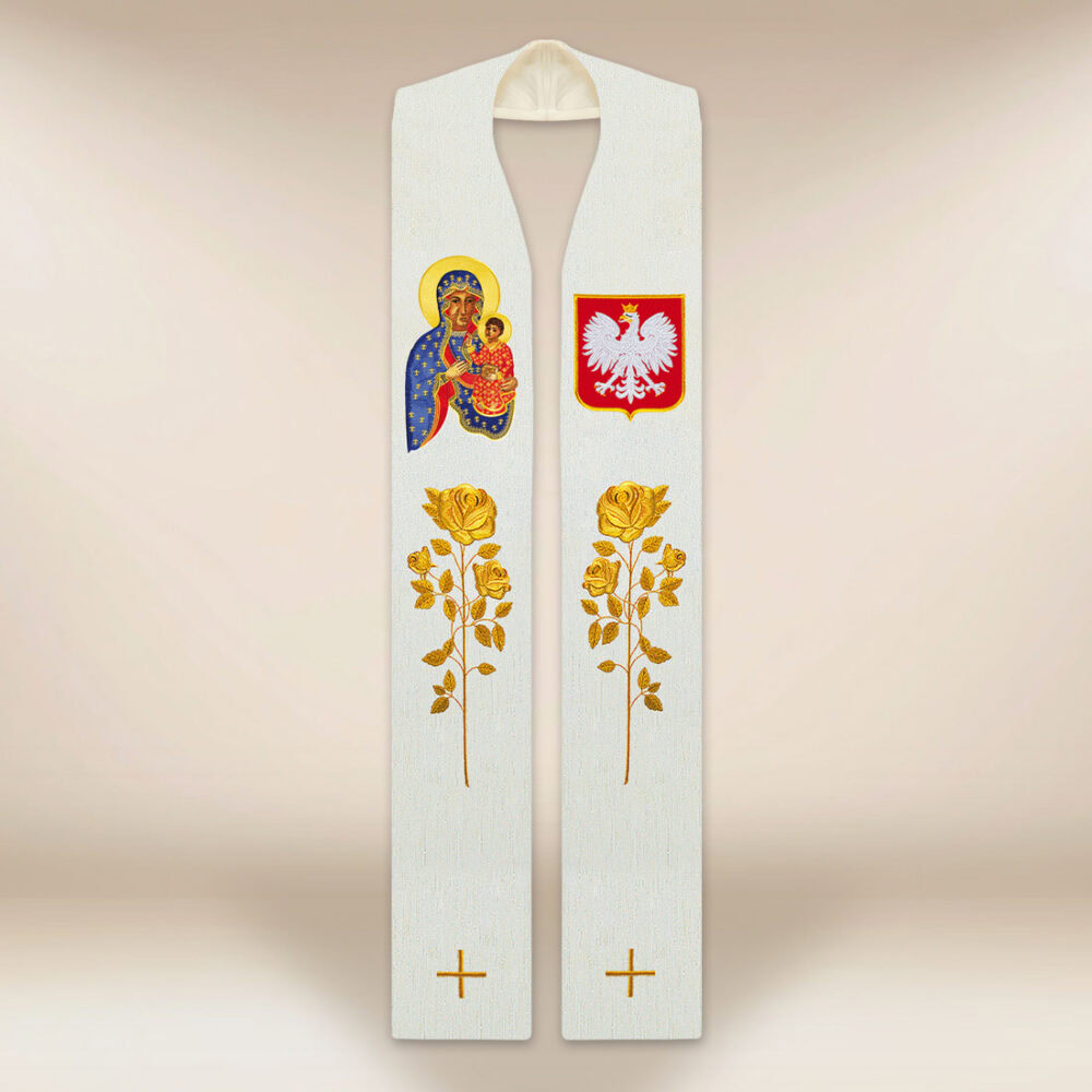 Stola sacerdotale ricamata Patriotica