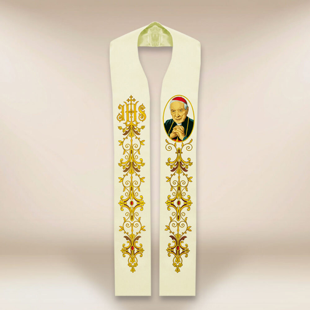 Stola sacerdotale ricamata Cardinale Stefan Wyszyński