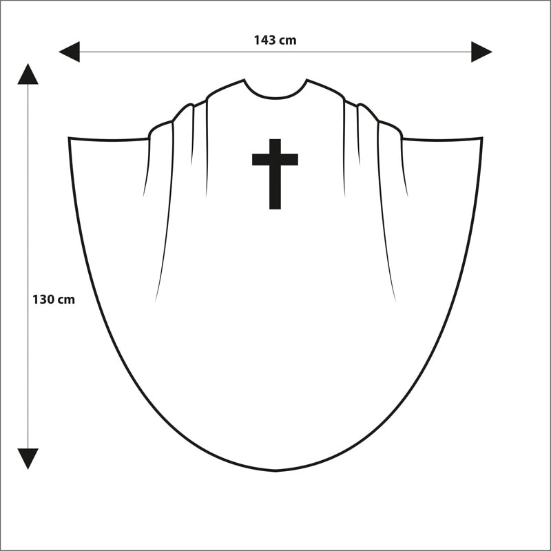 Casula liturgica con motivo della croce Casula liturgica con motivo della croce