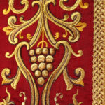 Casula sacerdotale in seta ricamata