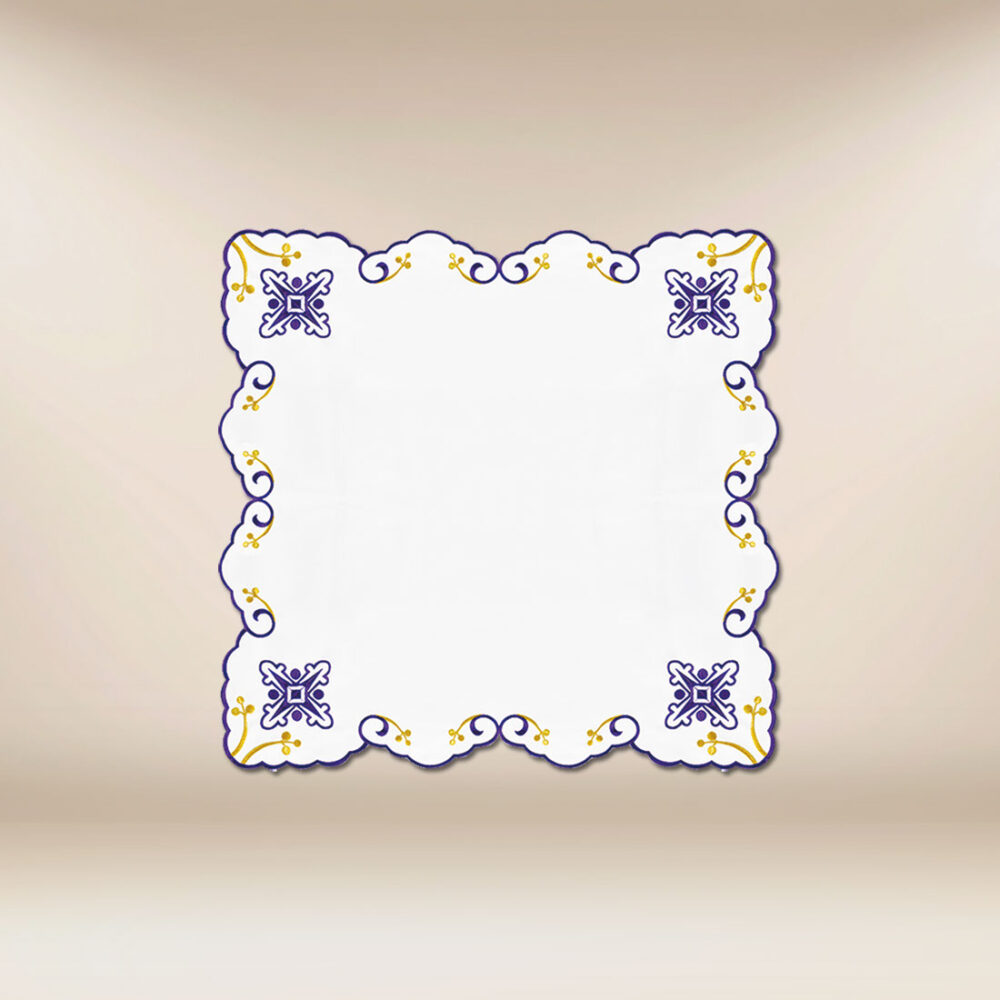 Tovaglietta ricamata viola 45×45 Tovaglietta ricamata viola 45×45